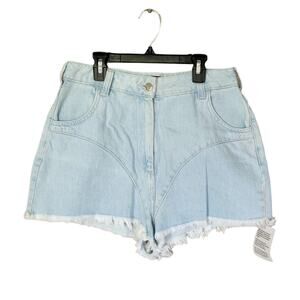 ASOS Luxe NWT High Waist Cut Off Shorts Light Wash Size 8
